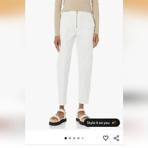 Amazon Essentials Women's White Ankle Pants
